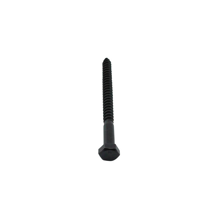 The Renovators Supply Inc. Black Zinc Plated Lag Bolts Screw Hex Head